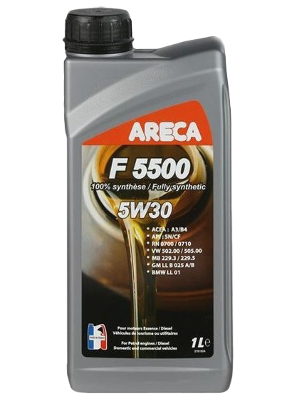 Моторное масло ARECA F5500 5W-30, 1л